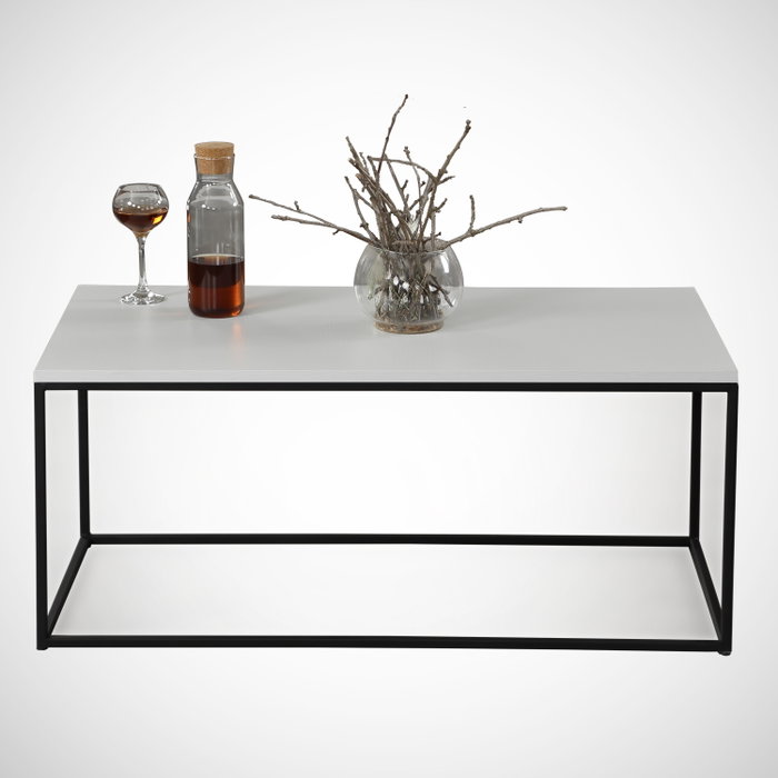 Hanah Home Mesa de Centro Blanca 95x43x55 cm